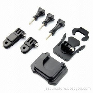 Adjustment Helmet Curved Adhesive Side Mount Kit, Gopro Action Camera Compatible